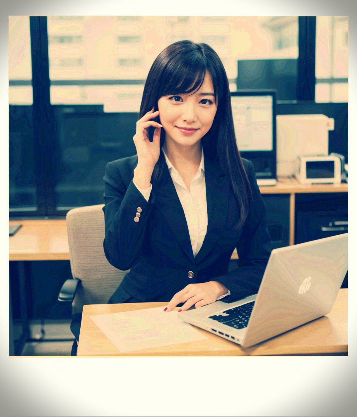 サンプル画像1:清楚だと思っていた彼女が上司にハメ撮りされてめちゃくちゃにされていた件(AI Kawaii Project) [d_328869]