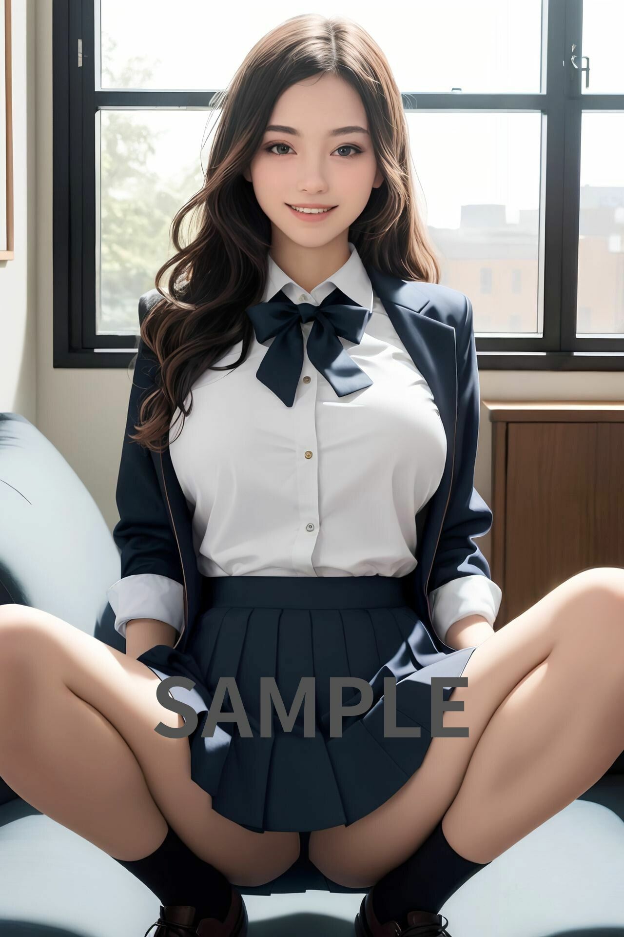 サンプル画像2:【大容量作品】ハーレム天国〜とある有名学園で夢の制服女子〜玉の輿レーススタート(外国人好き) [d_329002]