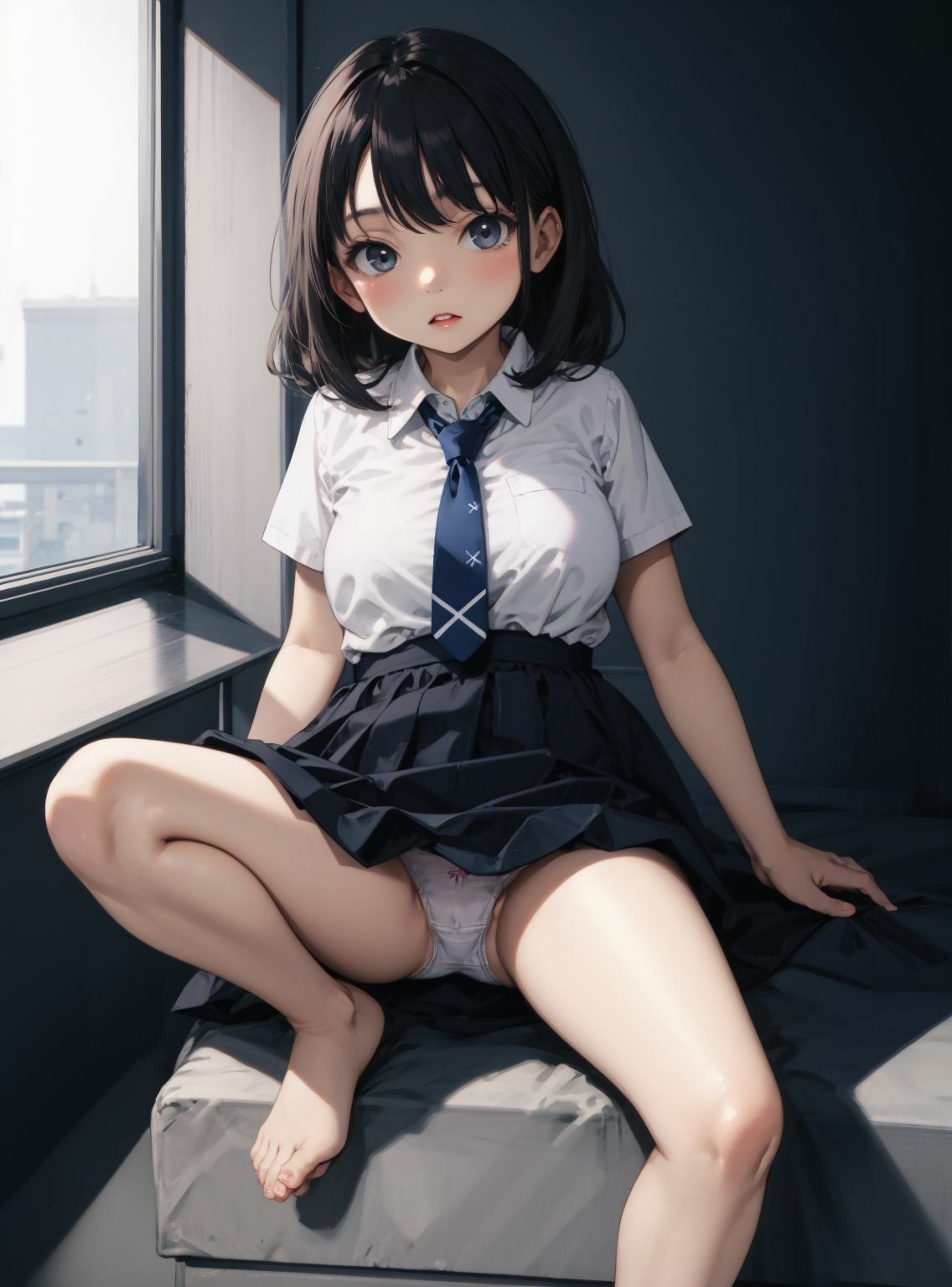 サンプル画像6:パンチラ女子〇生9(川瀬と遊園地) [d_329057]