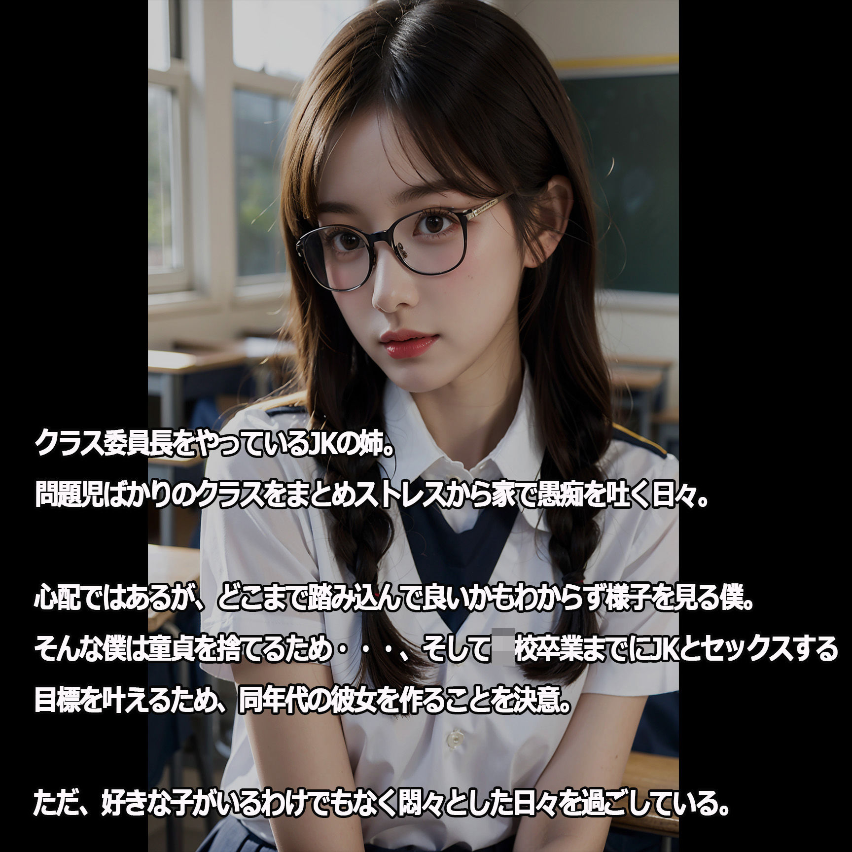 サンプル画像1:クラス委員長のJK姉が僕のチ〇コで日頃のストレスを発散してくる(さいちゅー。) [d_329128]