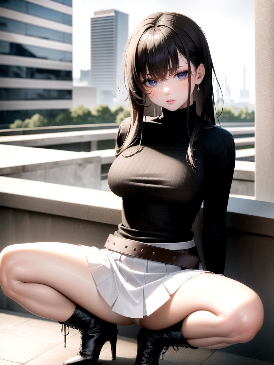 サンプル画像1:黒髪ギャル着衣〜下着〜本番(ニャンコロジカル) [d_329169]