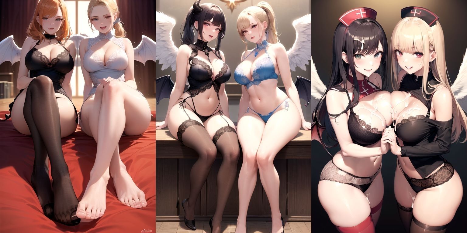 サンプル画像3:ノーモザイク！天使と悪魔の誘惑(NOTモザイク製作所) [d_329253]