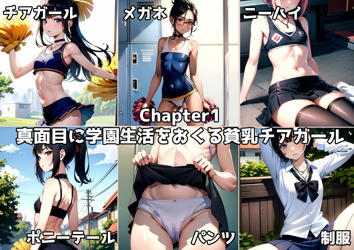 サンプル画像5:貧乳チアガールたちの学園生活に密着してみた！(kawaii創造) [d_329314]