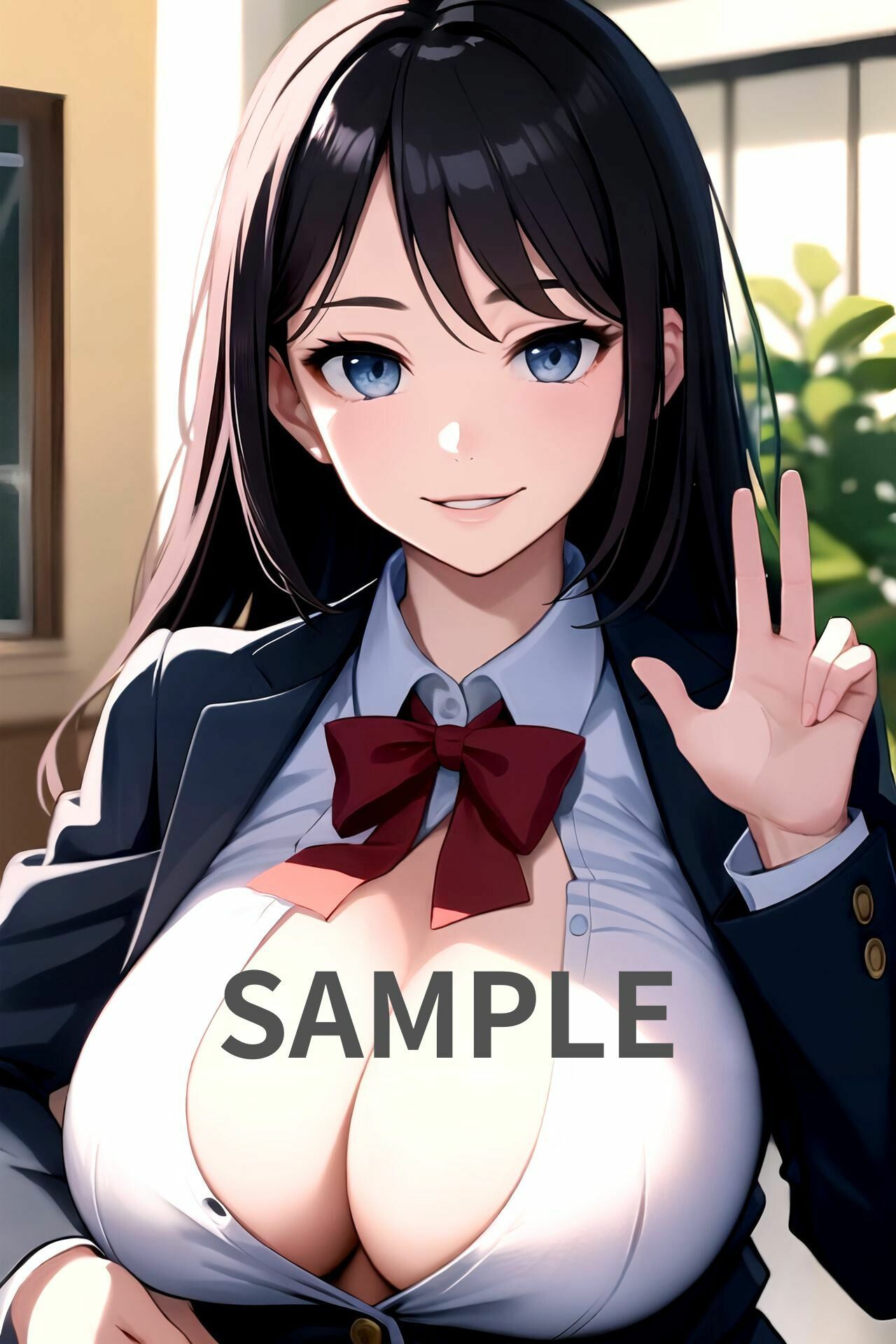 サンプル画像5:【大容量作品】ハーレム天国〜とある有名学園で夢の制服女子〜玉の輿レーススタート〜アニメ系(アニメ美女) [d_329419]