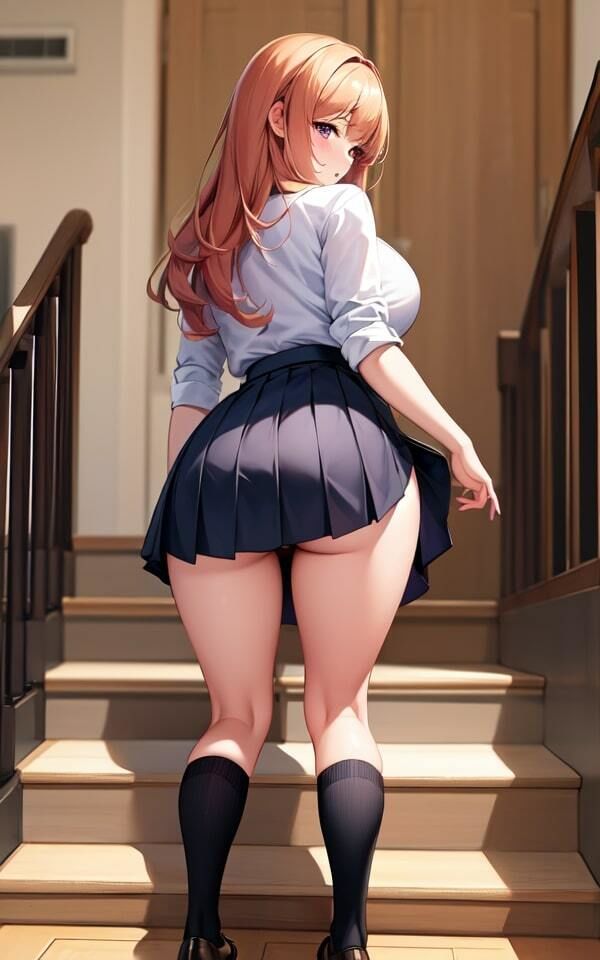 サンプル画像2:美尻が見えてる風紀委員ちゃん(AIらぶSHOW) [d_329436]