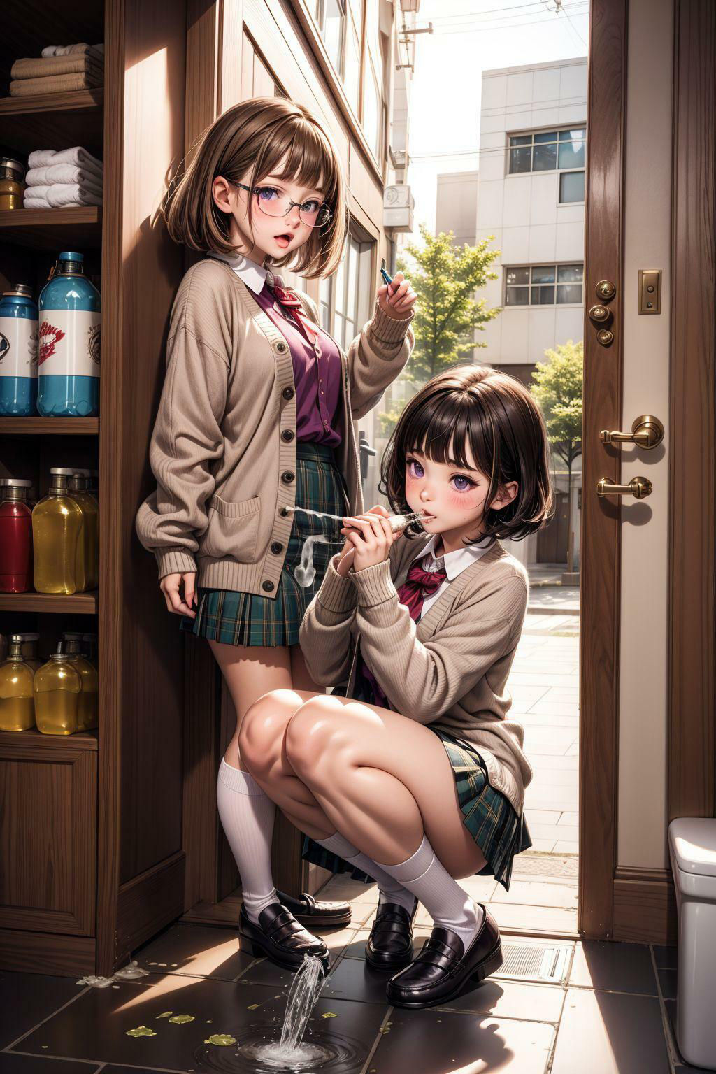 サンプル画像2:勝手におしっこ でてきちゃう！？(ネオンノクターン) [d_329756]