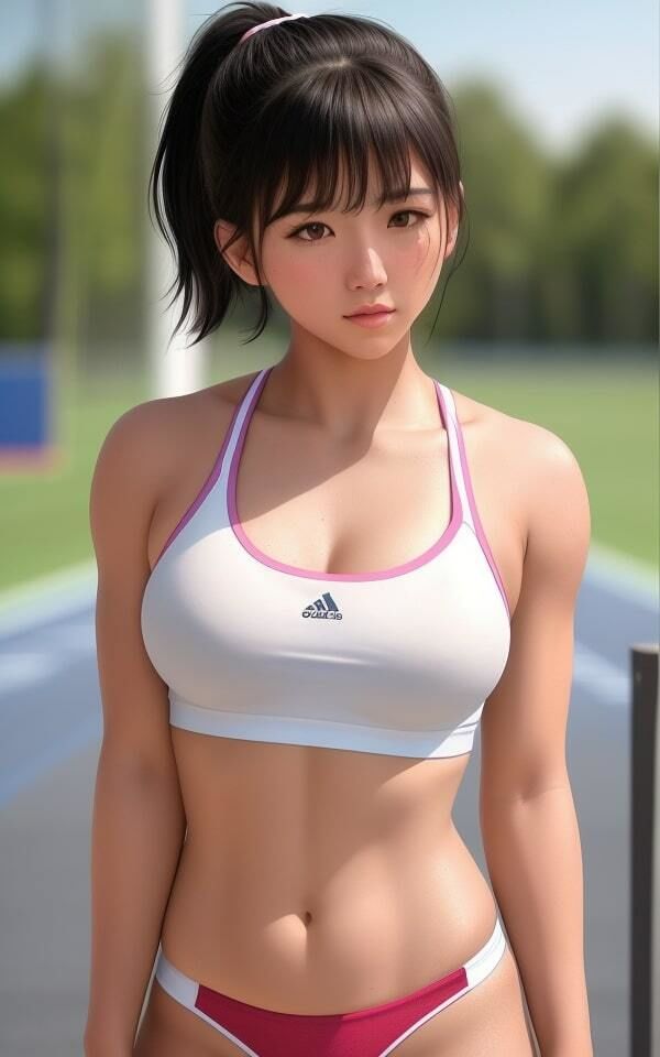 サンプル画像6:陸上女子(AI美女らぼ) [d_329762]