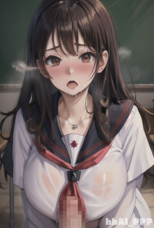 サンプル画像2:セーラー服少女にチンポを見せつけた(hbAI_PPP) [d_329865]