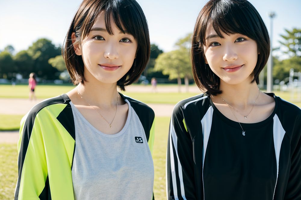 サンプル画像3:双子だ！美少女だ！水泳部だ！合宿だ！ドロッドロに降り注ぐひたすらおしゃぶりトレーニング！(AI2Twins) [d_329950]