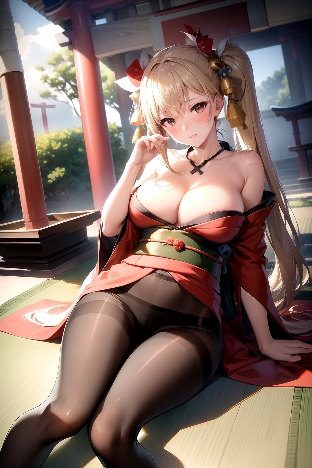 サンプル画像4:AIイラスト集 黒スト美人上司＃3(KUMAI) [d_329972]