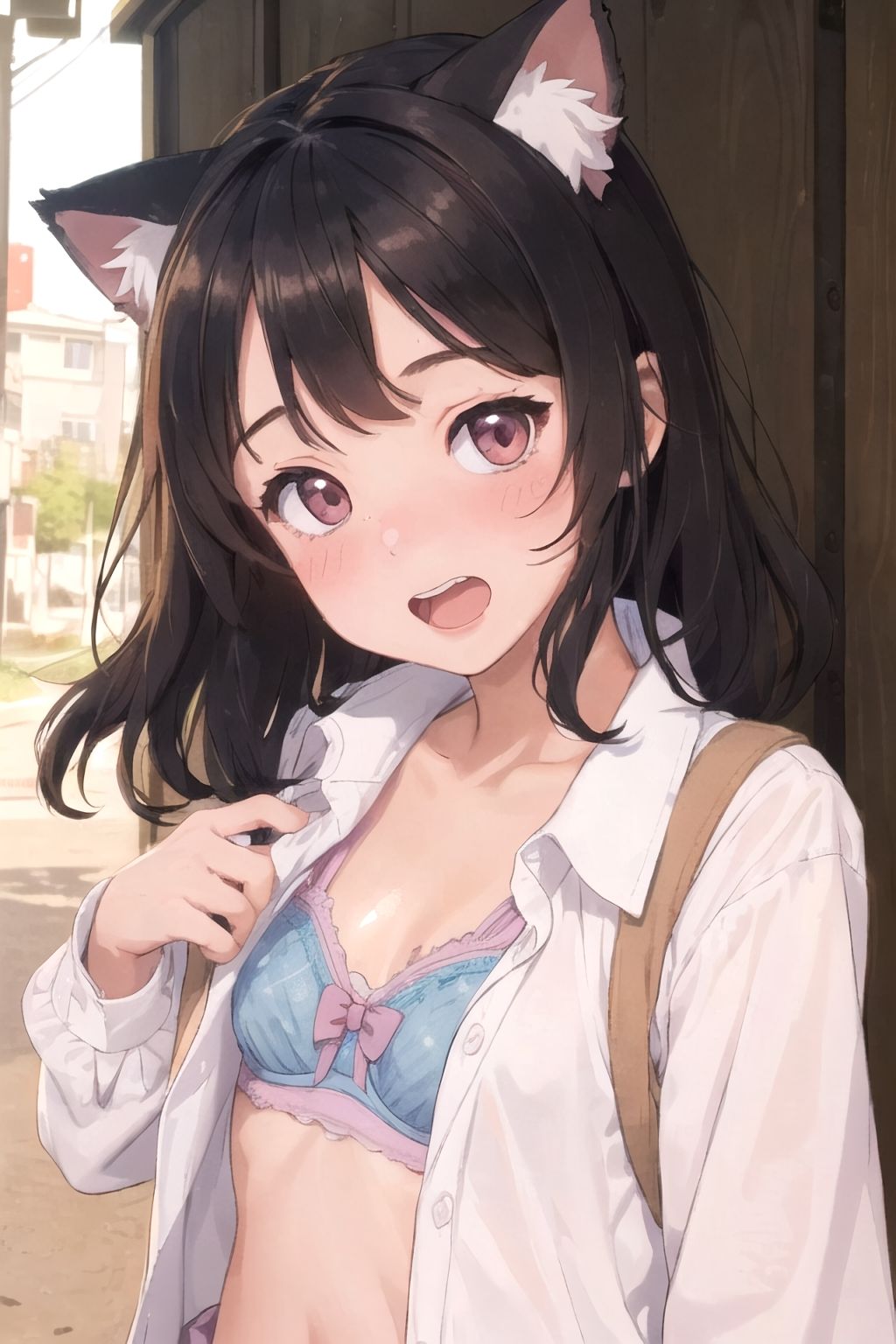 サンプル画像1:訪問！発情期のネコむすめだらけの街！(ジャングルジム) [d_330224]