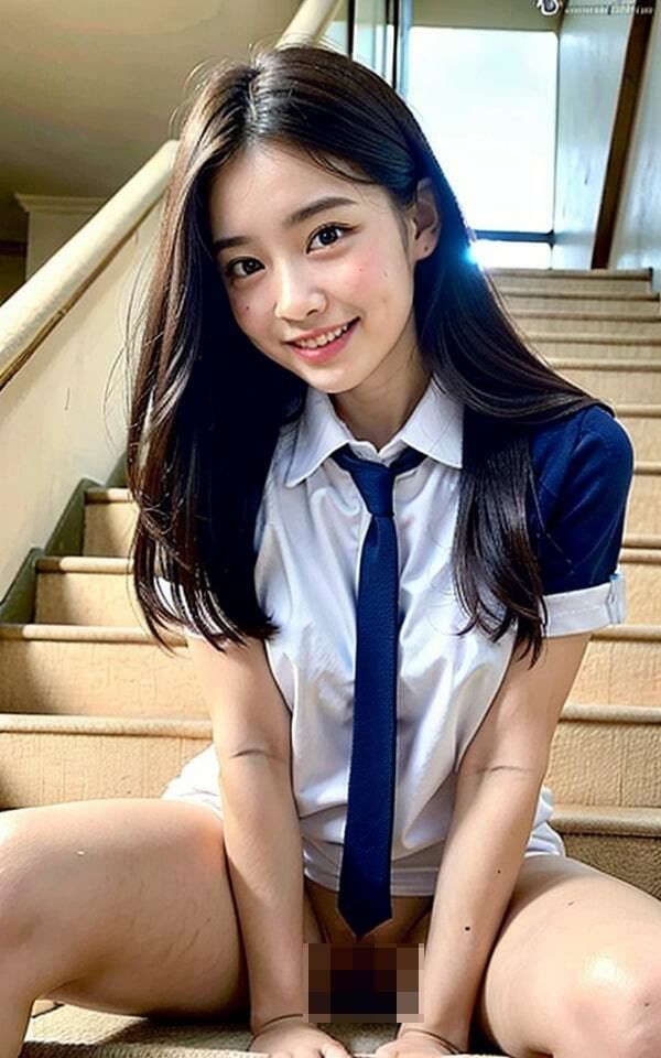 サンプル画像3:学校の階段でクラスメイトの誘惑(今だけ特価セールLABO) [d_330273]