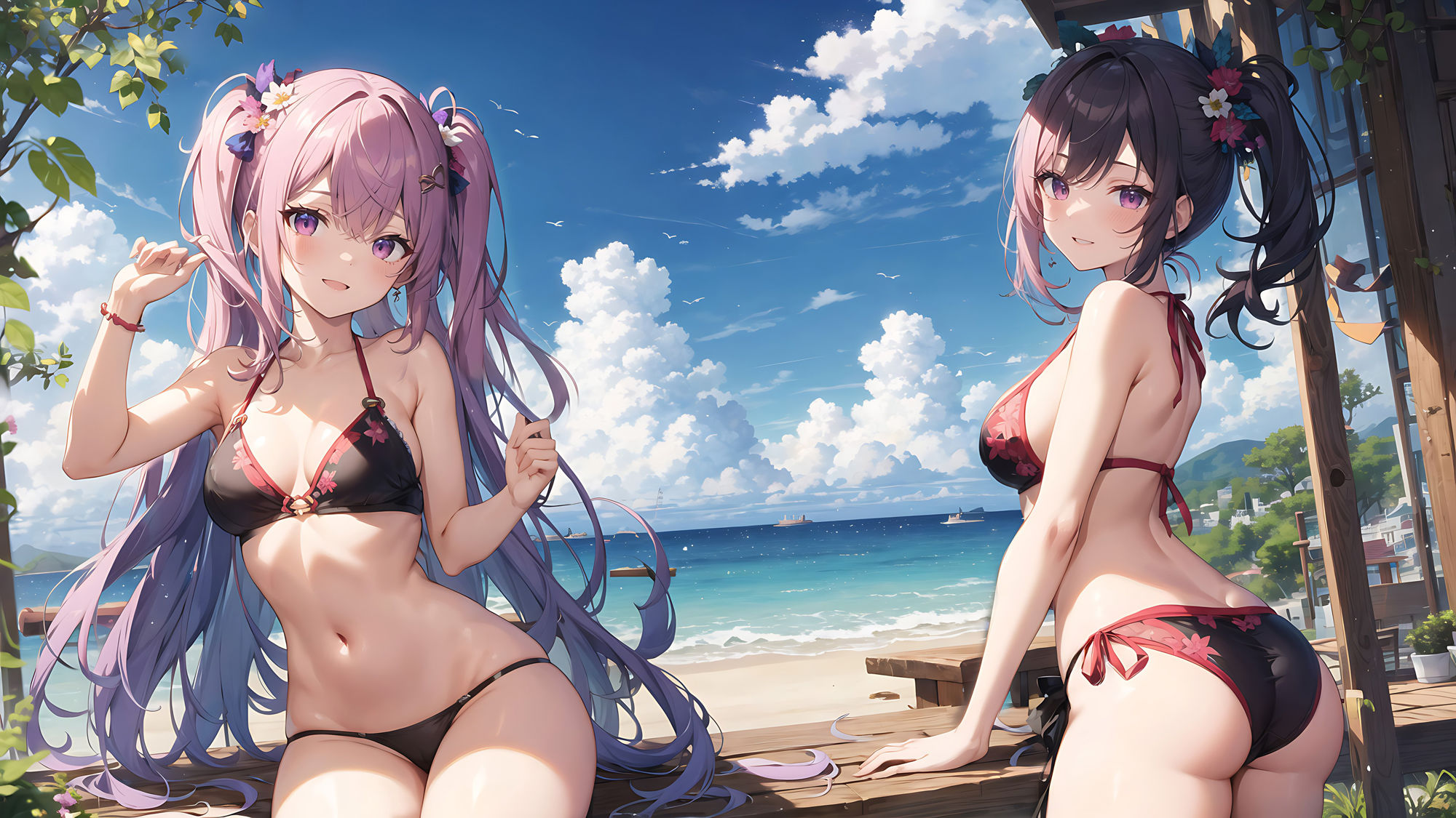 サンプル画像3:美少女×神イラスト集(aiもちち) [d_330542]