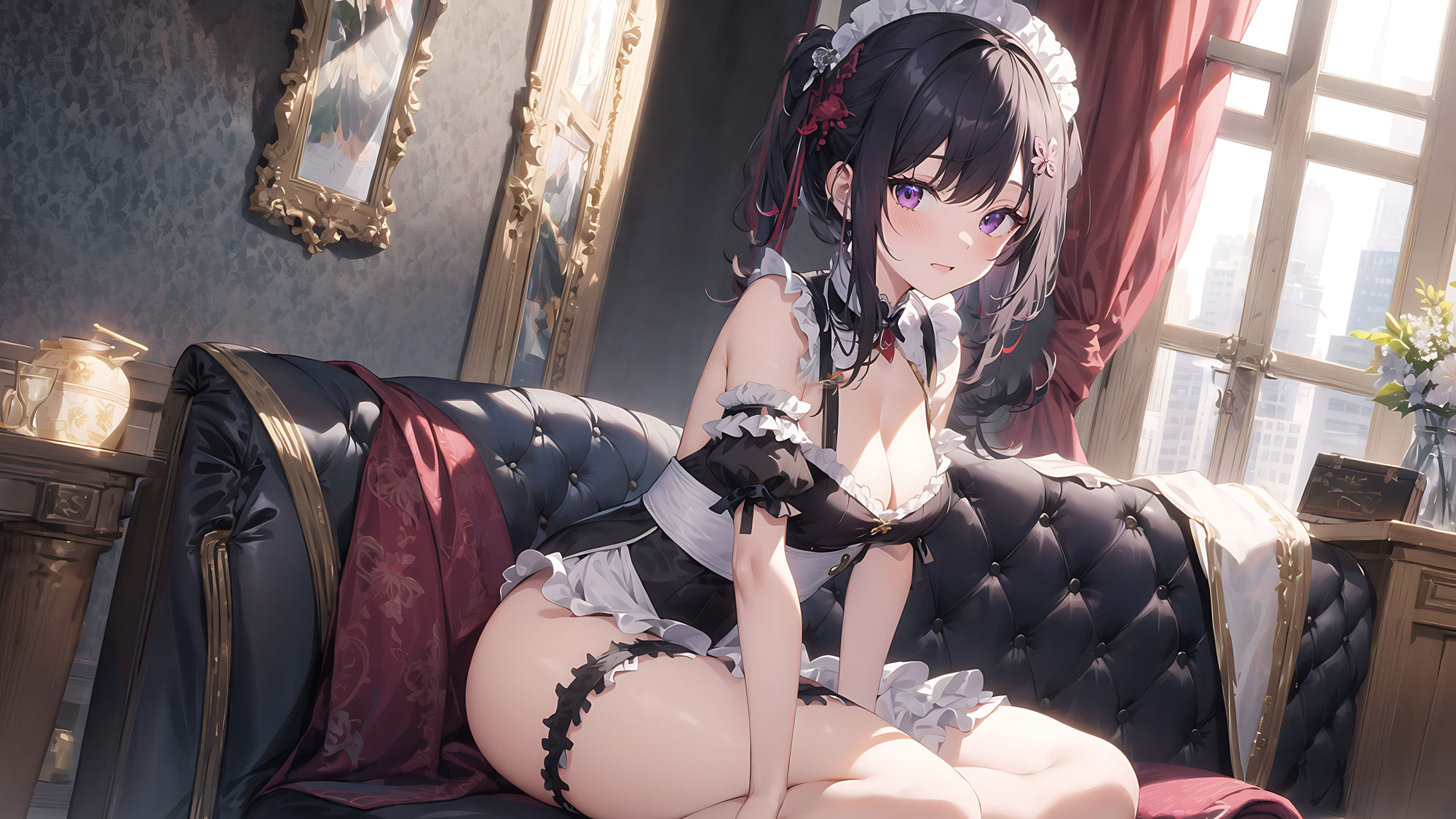 サンプル画像6:美少女×神イラスト集(aiもちち) [d_330542]