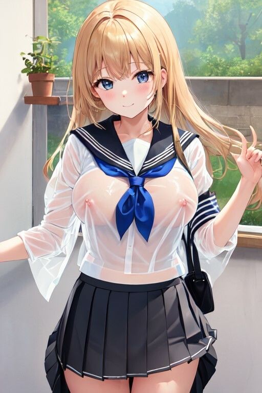 サンプル画像2:少子化の影響で露出が多くなった世界(ハーレム神) [d_330556]