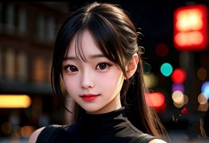 サンプル画像1:AI彼女〜モデル写真集《黒髪の清楚系お姉さん編 》(AI彼女プレミアム) [d_330681]