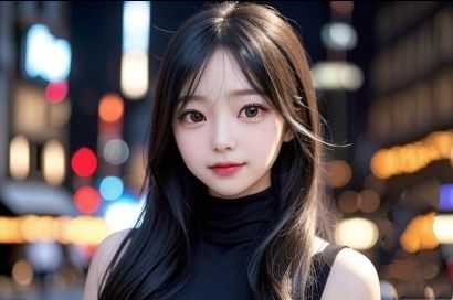 サンプル画像2:AI彼女〜モデル写真集《黒髪の清楚系お姉さん編 》(AI彼女プレミアム) [d_330681]