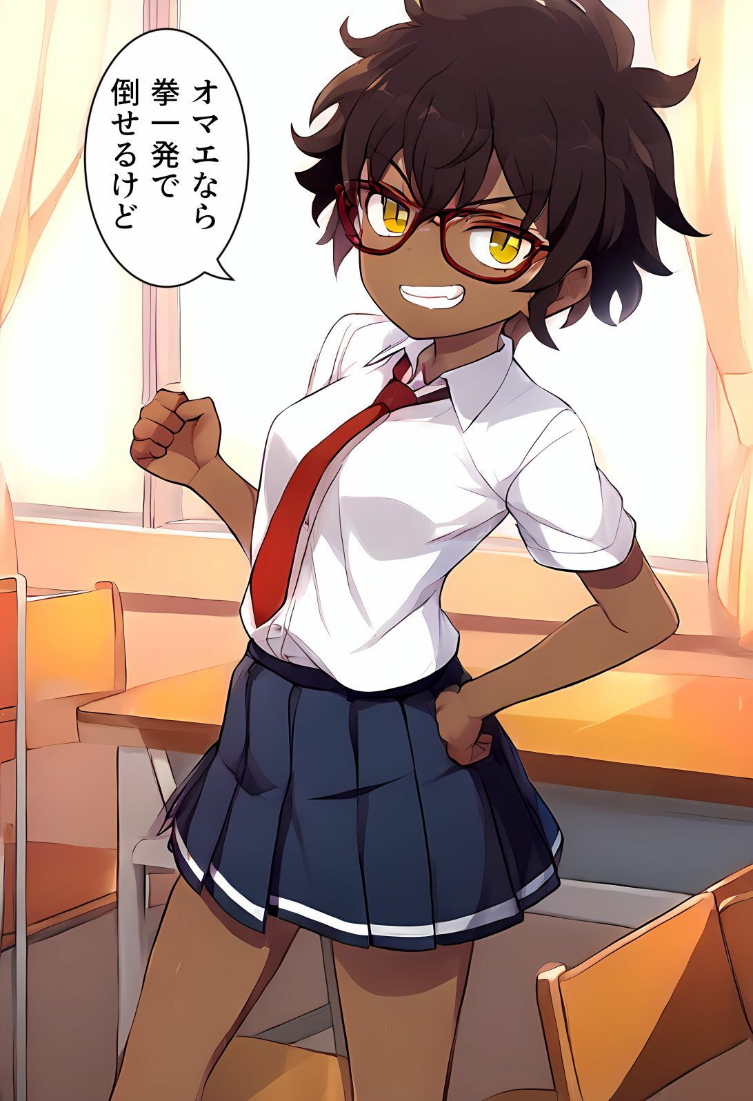 サンプル画像3:強気なあの子もエッチは弱気(褐色眼鏡工房) [d_330685]