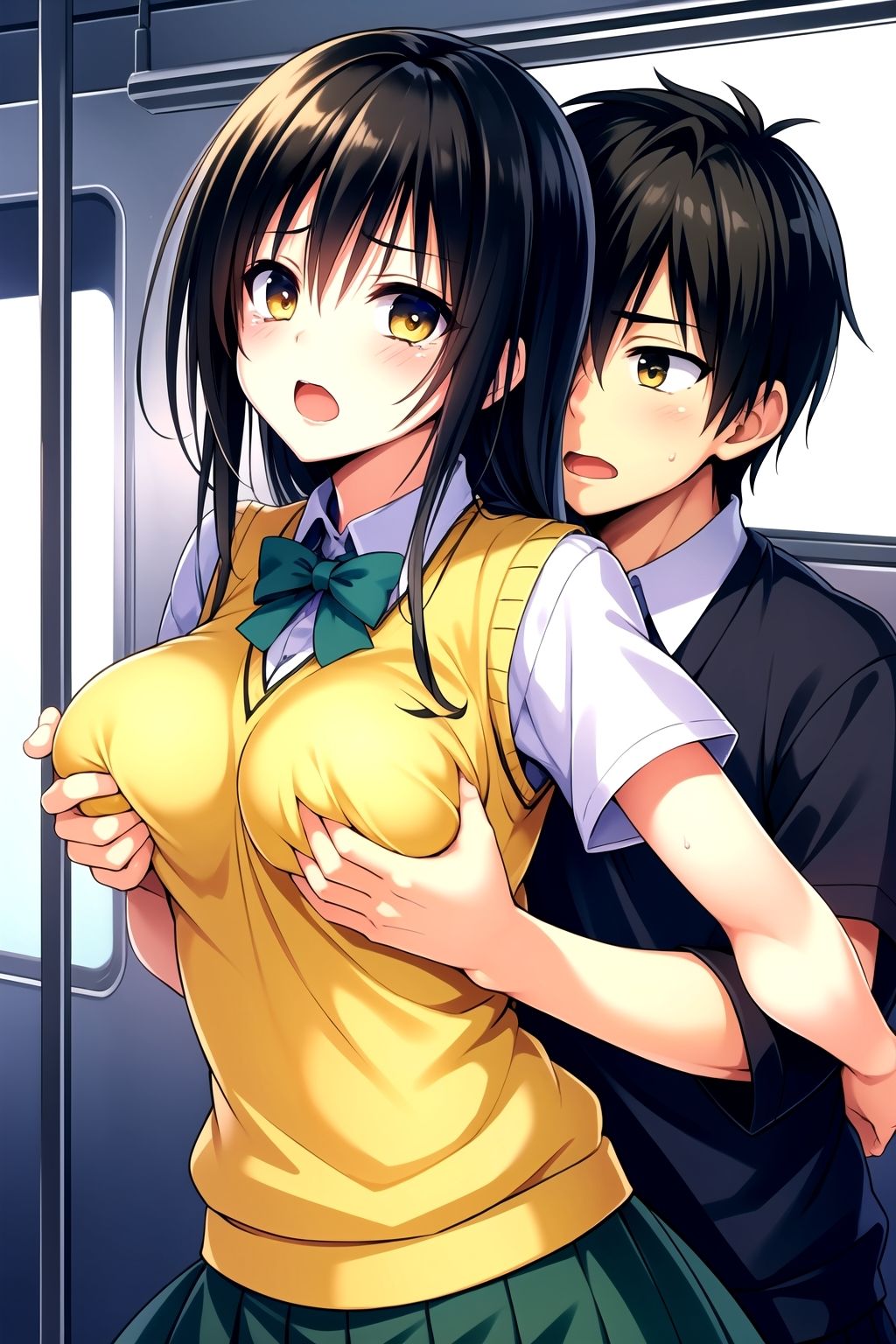 サンプル画像6:電車で大問題！(aiカナロア) [d_330770]