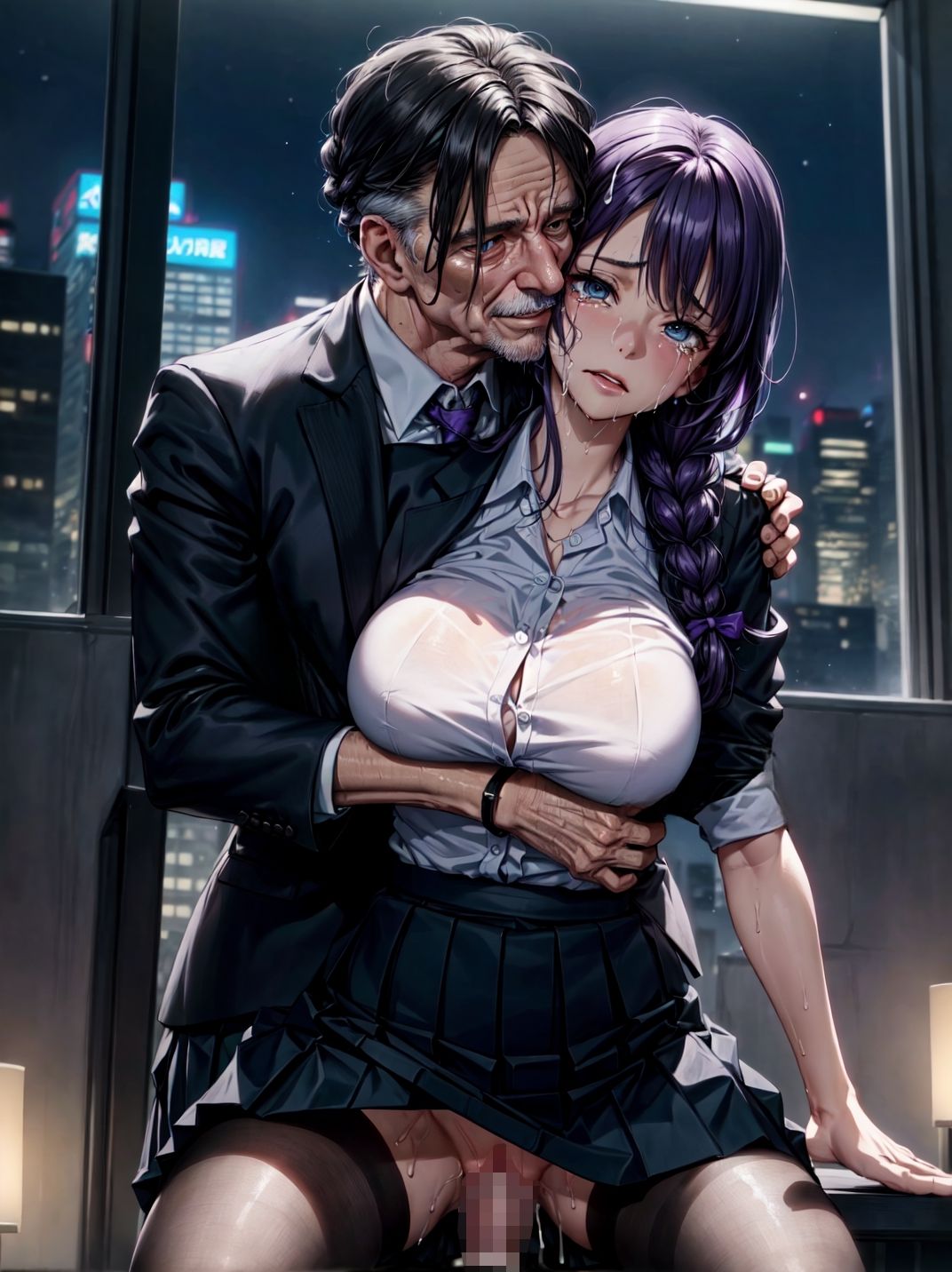 サンプル画像1:悪徳社長に犯●れた巨乳新人OL(studio1111) [d_330791]