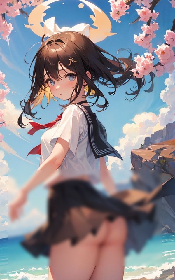 サンプル画像1:こんなエッチな格好初めてなんです 〜お尻見えてませんか〜(ミルクキング2) [d_330798]