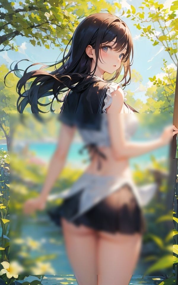 サンプル画像2:こんなエッチな格好初めてなんです 〜お尻見えてませんか〜(ミルクキング2) [d_330798]