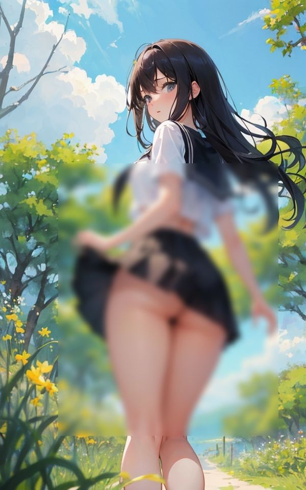 サンプル画像4:こんなエッチな格好初めてなんです 〜お尻見えてませんか〜(ミルクキング2) [d_330798]