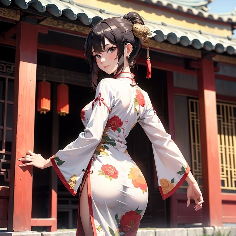 サンプル画像1:チャイナ服オナニー(BMさん) [d_330828]