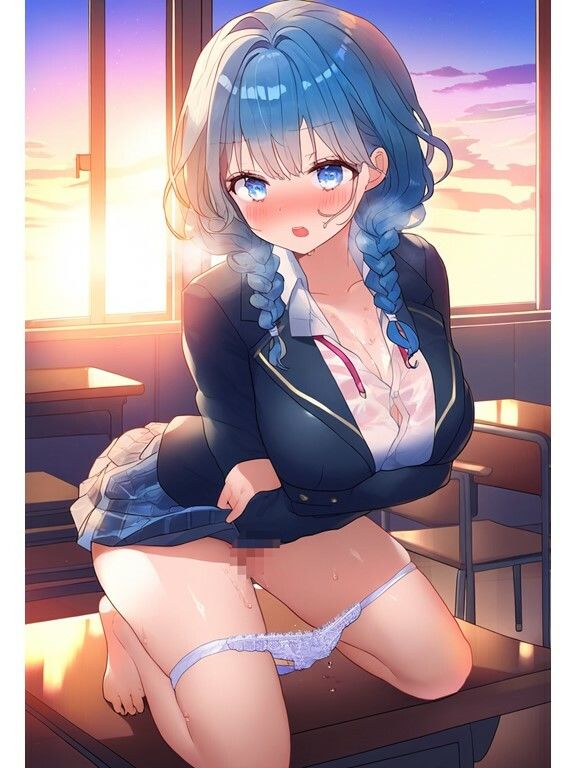 サンプル画像5:【制服JK・ai生成】美少女の制服スカートの中身！パンツ撮影・盗撮記録500枚/vol.2（女子校生・パンチラ・教室・チアリーダー・体操着・ブルマ・着替え）(AI欲イラスト屋さん：わんたんめん) [d_330856]