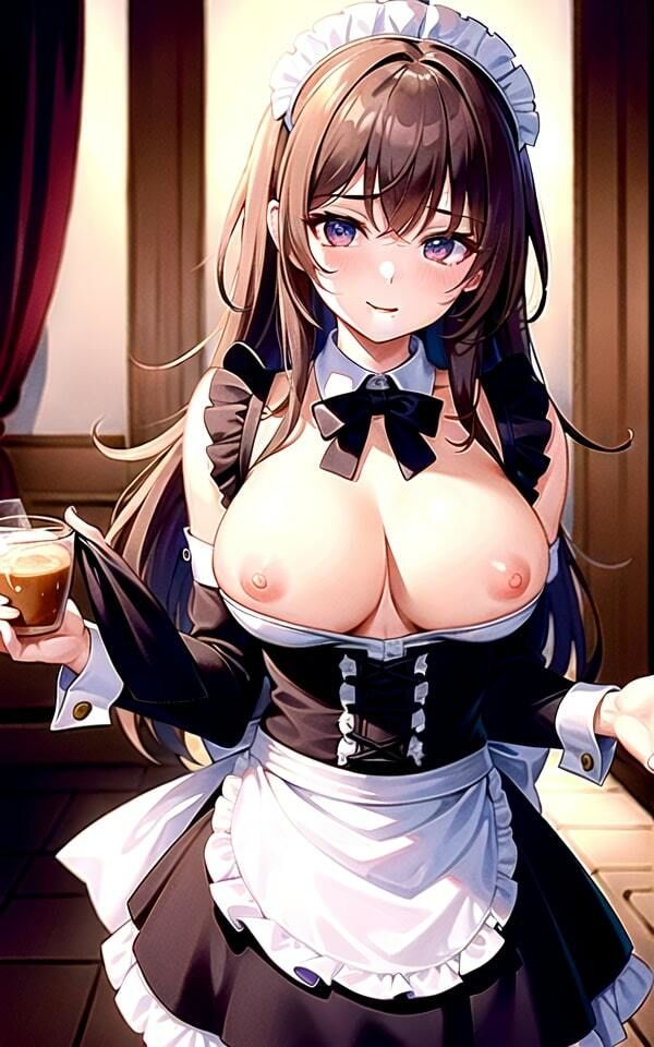 サンプル画像2:巨乳メイド 美味しいおっぱいをいただけるカフェ(今だけ特価セールLABO) [d_330880]