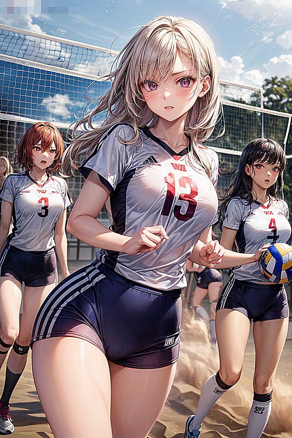 サンプル画像1:バレーボールなおっぱい(ピクセル詩人) [d_330903]