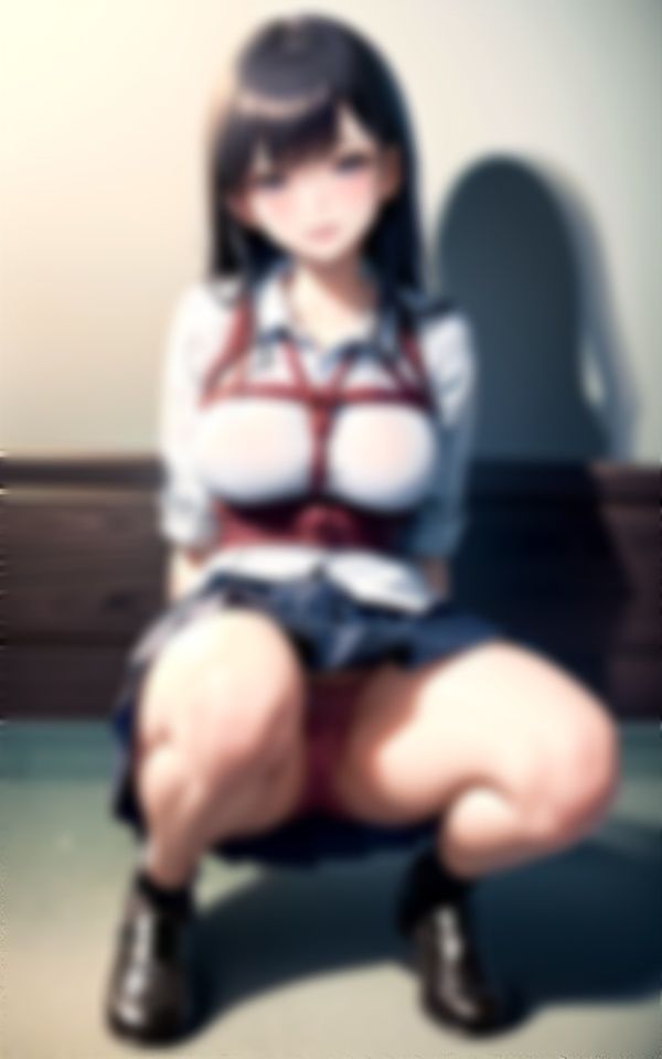 サンプル画像2:カップル喫茶〜他人の肉棒を求める変態彼女が亀甲縛り〜パンチラを見せつける変態彼女(巨乳専門美女チャンネル) [d_330929]