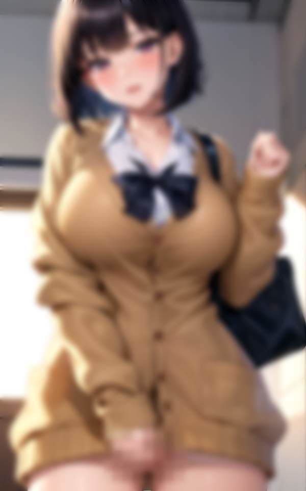 サンプル画像5:真面目で可愛すぎるなのに超乳JK 露出通学！脱がしたらノーパン(200円激安特価) [d_331048]