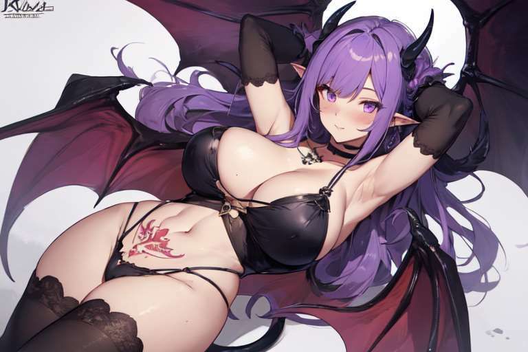 サンプル画像6:【微エロ】淫紋サキュバスハーレム（総枚数157枚）(満点星) [d_331091]