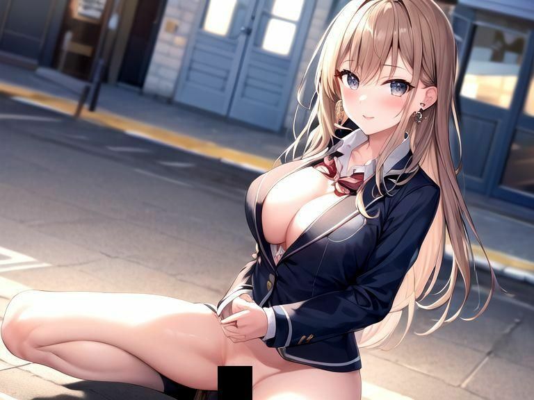 サンプル画像1:ノーパンノーブラ・露出学園の日常 冬服ブレザー 編(VIXEN) [d_331117]