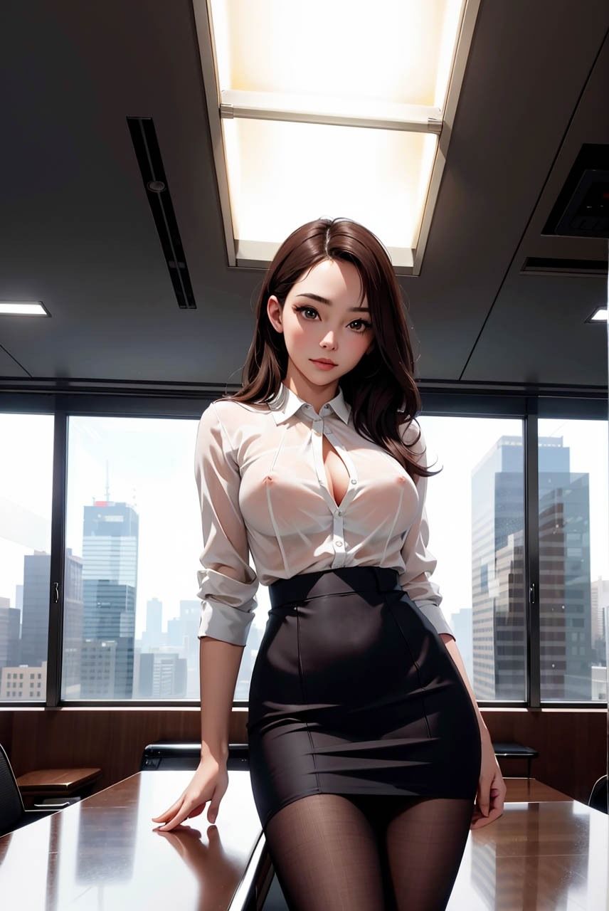 サンプル画像1:秘書のお仕事 -社長の命令には絶対服従-(お尊さん) [d_331253]