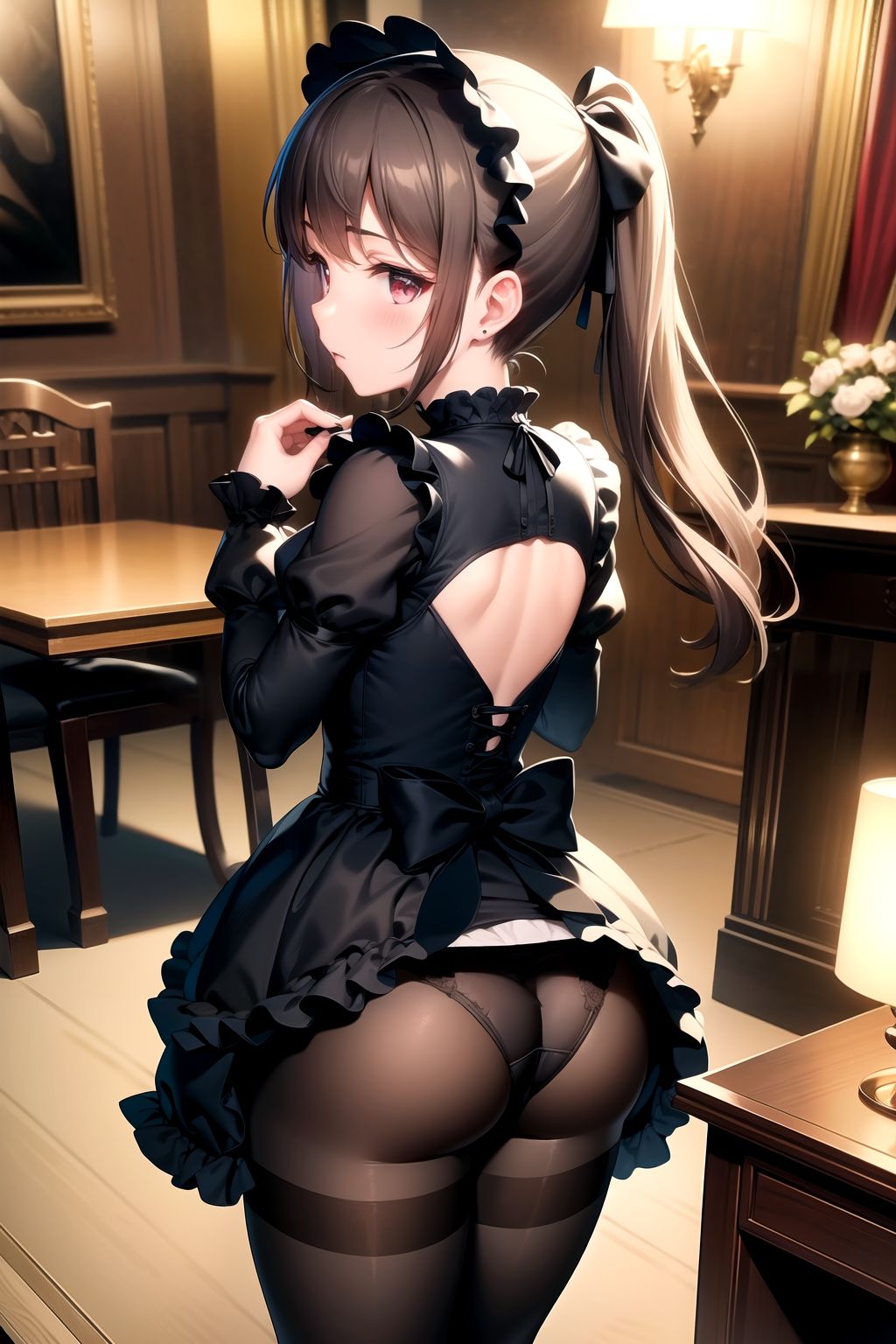 サンプル画像2:AIイラスト集 黒ストとゴシックロ○ータ＃1(KUMAI) [d_331258]