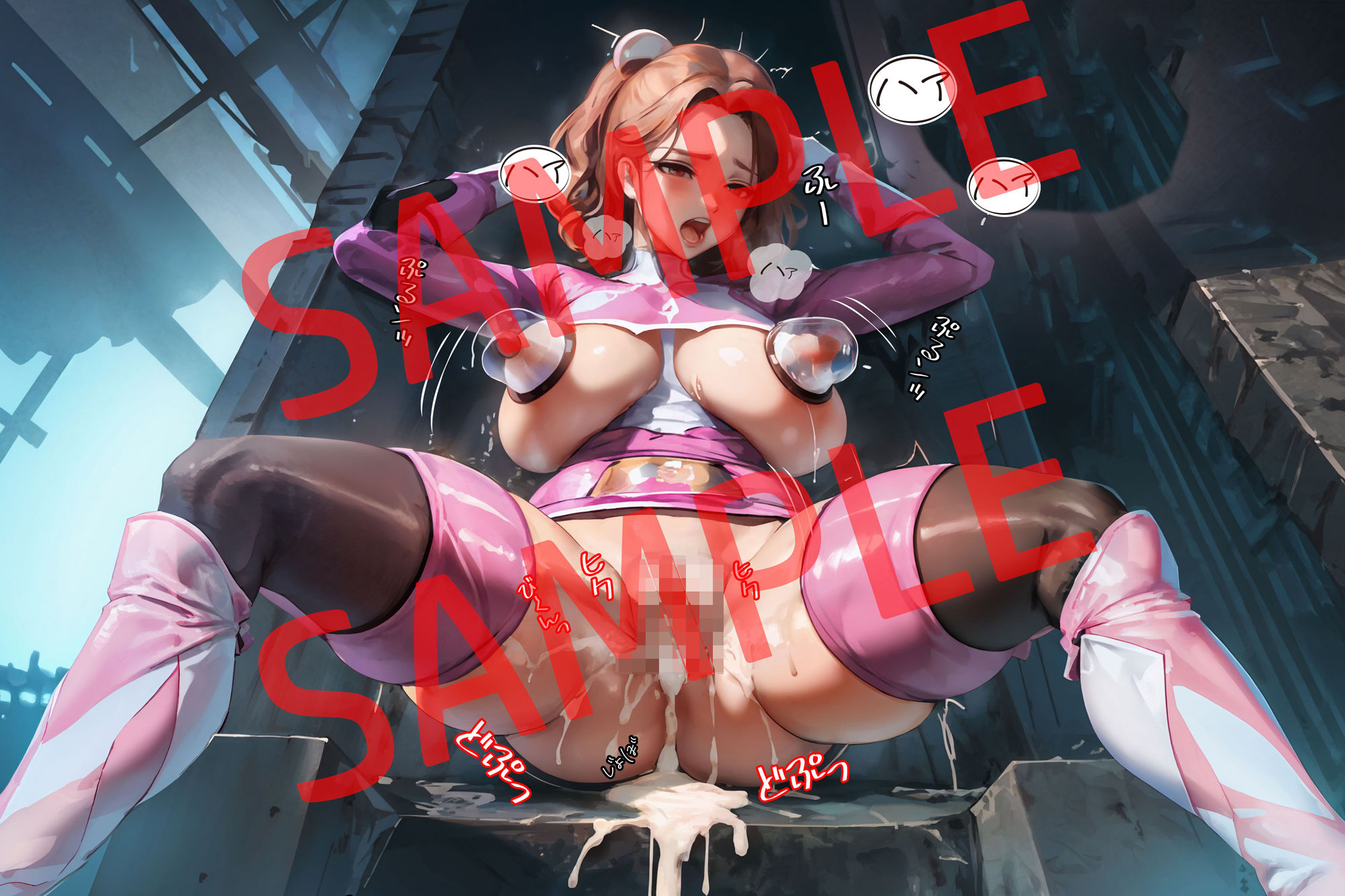 サンプル画像1:【AICG集】お仕置きされる戦隊ヒロイン・58枚(もももん堂) [d_331370]