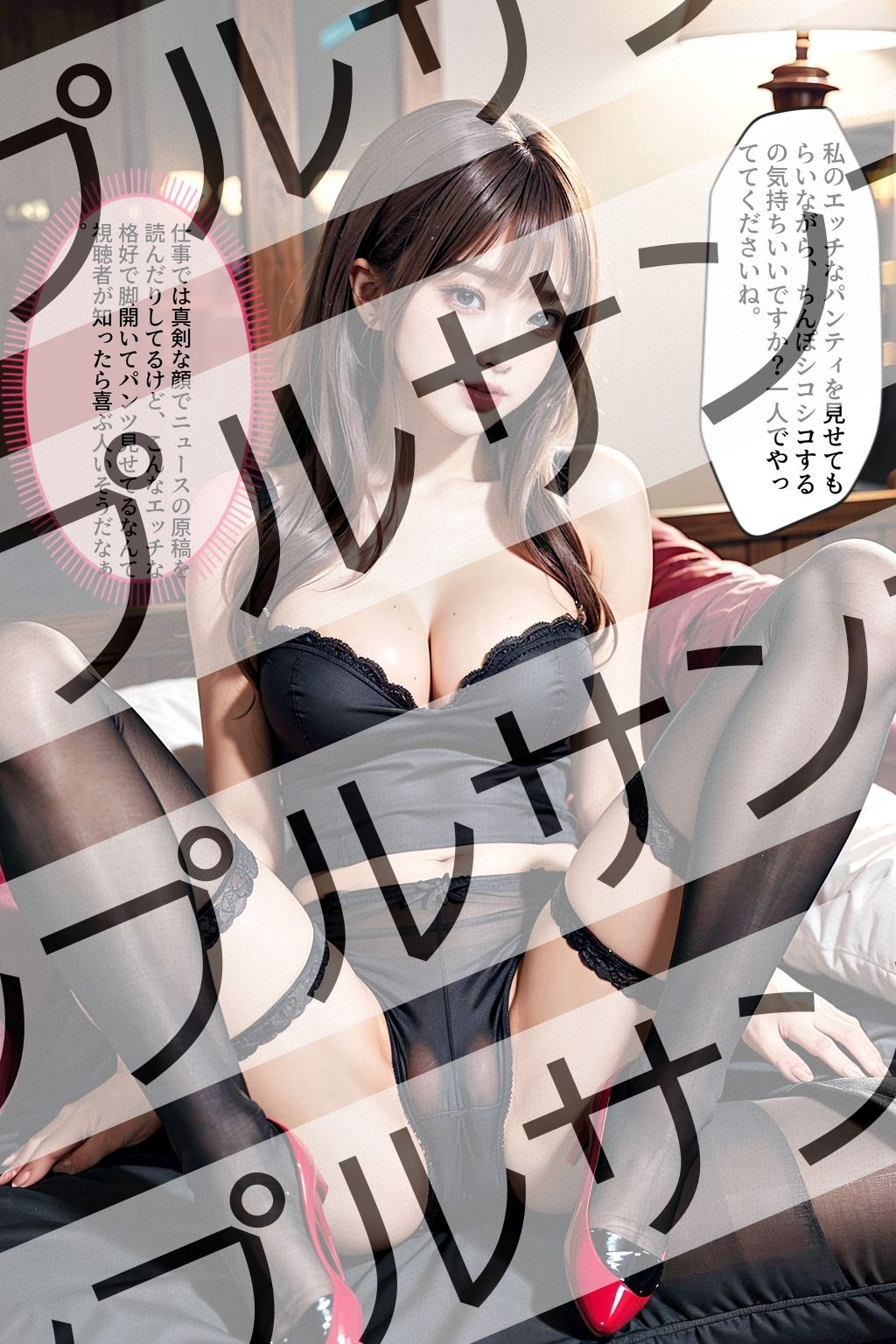 サンプル画像6:フリーアナウンサー「リサ」の開脚(あらぶるま18＋) [d_331529]