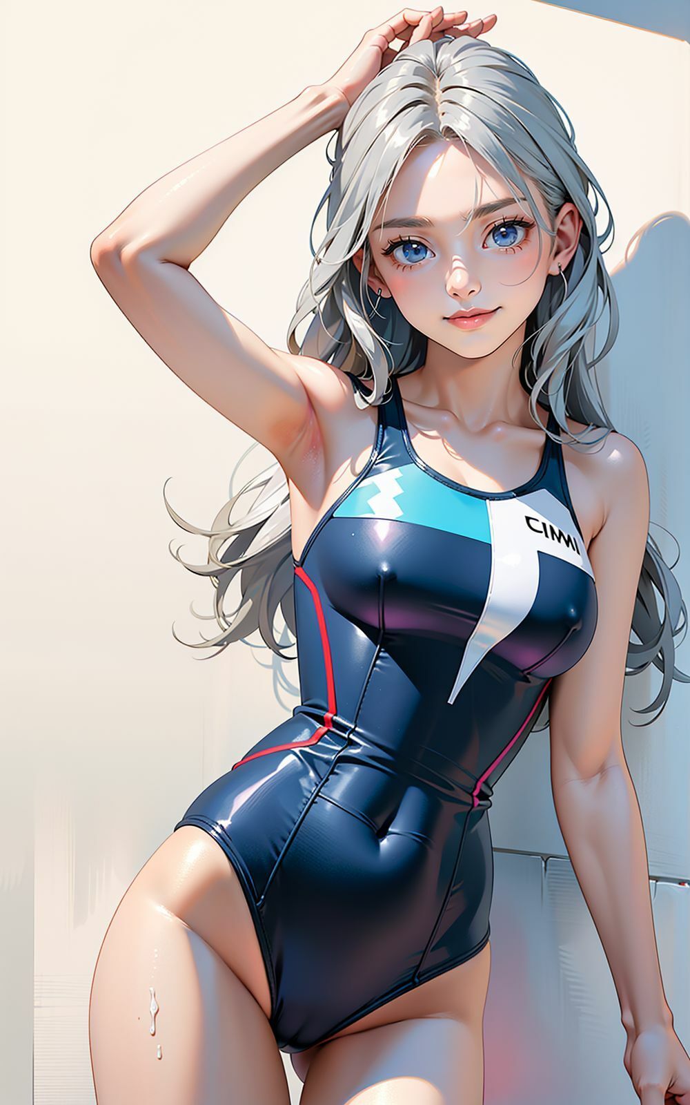 サンプル画像2:競泳水着 モデル5(AI ヤン) [d_331556]