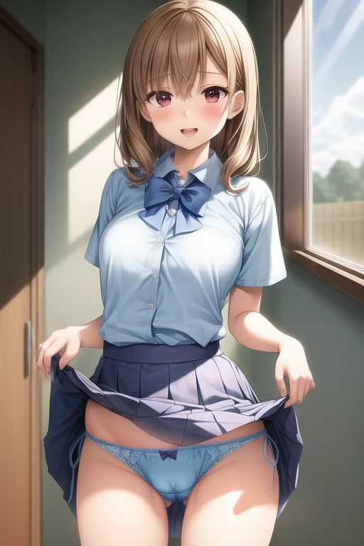 サンプル画像5:悪魔の生徒手帳_パンツを見せて朝の挨拶(AI幻想庭園) [d_331595]