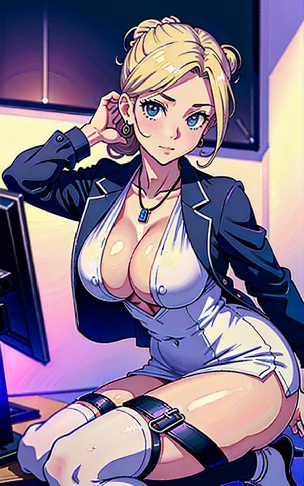 サンプル画像3:過激すぎる美脚OLの匂い立つ下半身Vol.1(AI美女LABO.3) [d_331646]