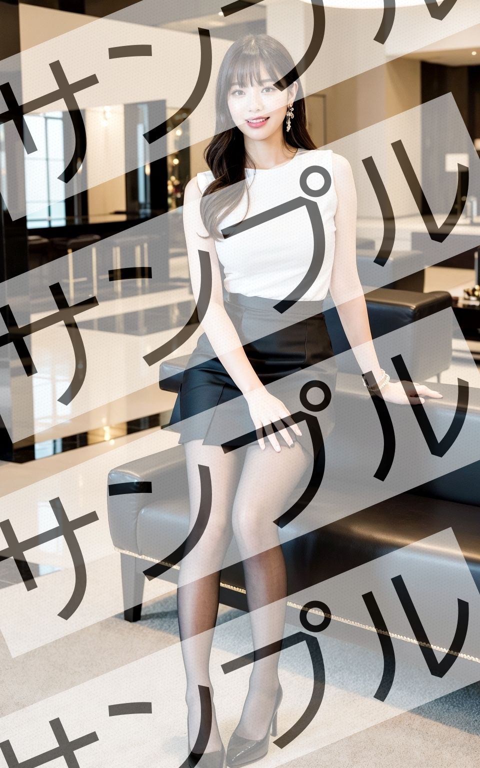 サンプル画像2:上品なお姉さんの美しい黒スト脚 – Beautiful black legs of an elegant woman -(あらぶるま) [d_331662]