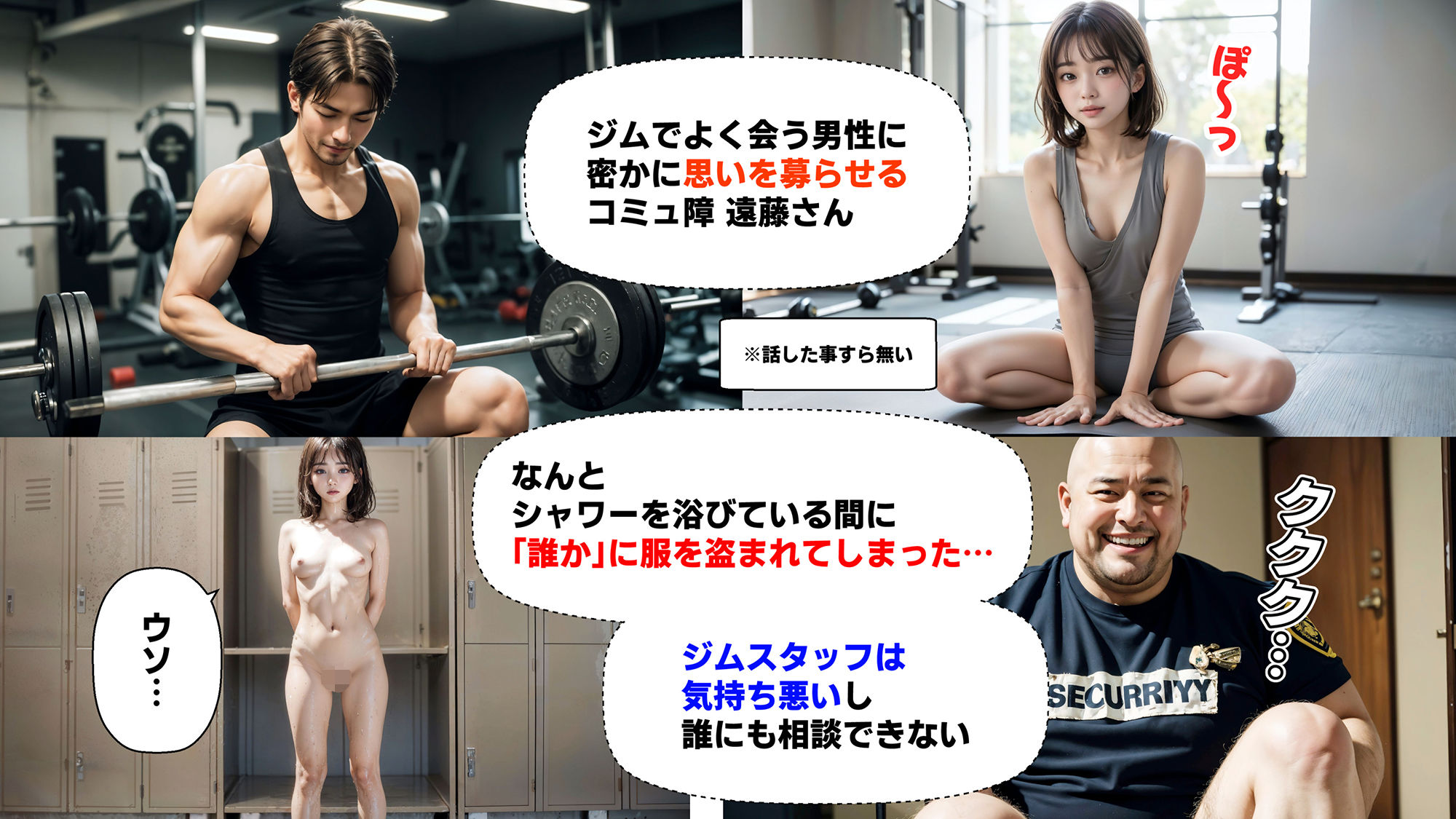 サンプル画像1:コミュ障 遠藤さんの全裸帰宅 〜服を誰かに盗まれたけど誰にも相談できないよ（涙）〜4Kおしっこ・オナニー動画も！？(コメットパンチ) [d_331692]