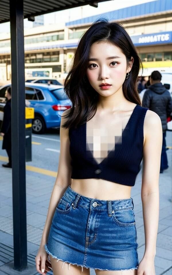 サンプル画像2:【黒髪】【タンクトップ】貧乳美女の脇〜街でみかけたcool beauty〜(pinkfiles) [d_331977]