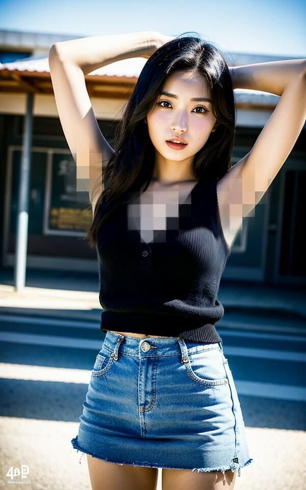 サンプル画像6:【黒髪】【タンクトップ】貧乳美女の脇〜街でみかけたcool beauty〜(pinkfiles) [d_331977]