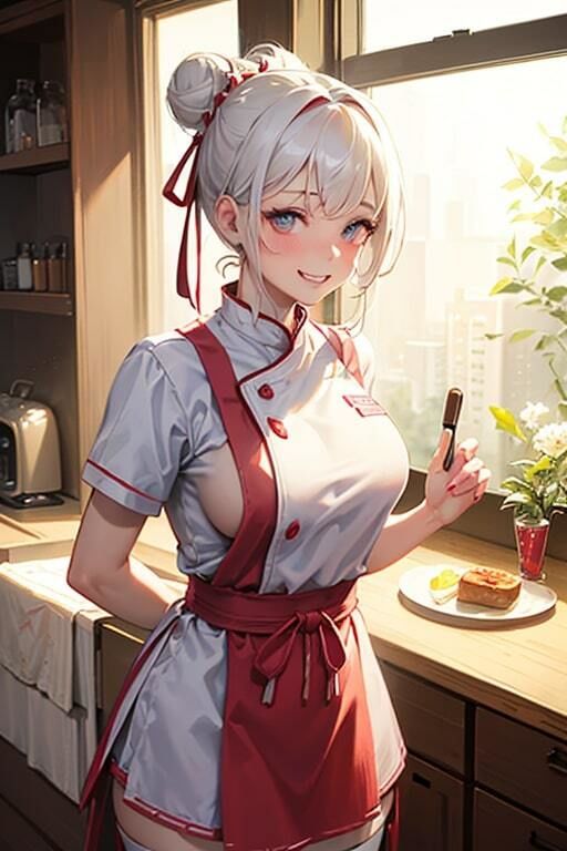 サンプル画像2:AI生成美女写真集 vol20 料理美女(Ai Girls Collection) [d_331985]