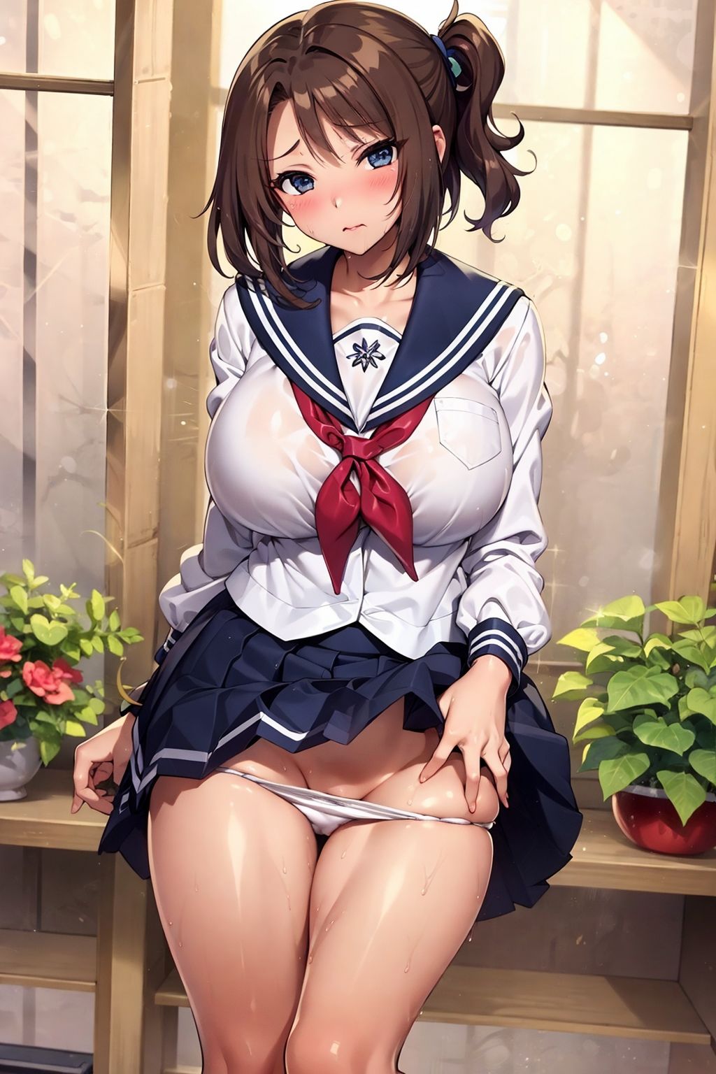 サンプル画像5:汗だく中出し爆乳ギャル学園(アルファツー) [d_331989]