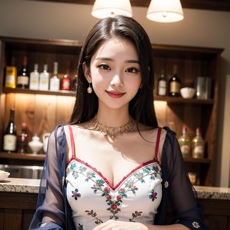 サンプル画像1:ドレス美女とおっぱい(ピンキー) [d_332034]