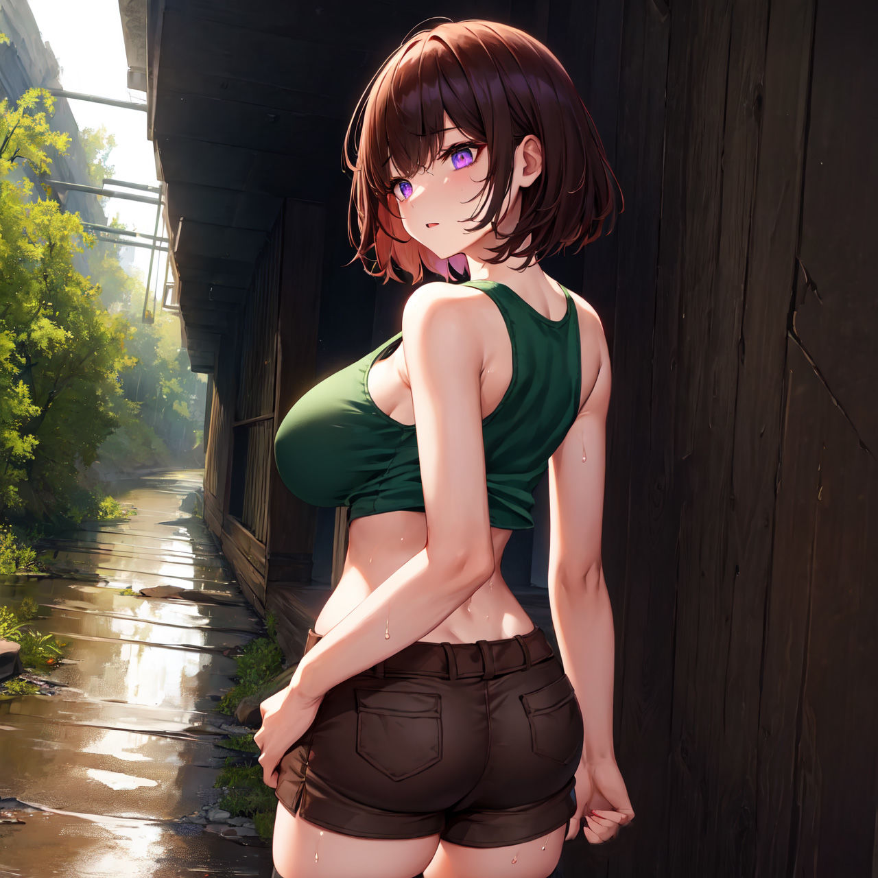 サンプル画像2:巨乳少女は触手に勝てない［AIイラスト集Vol.02］(巨乳少女は触手に勝てない) [d_332070]